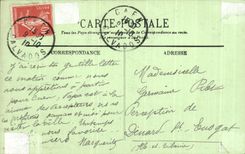 CPA Caen la vieja puerta del St Gil de la iglesia del siglo