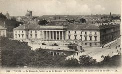 CPA Tours Palais De Justice Seen Of the Terrace Of the Hotel Metropolis And Western Part Of the City