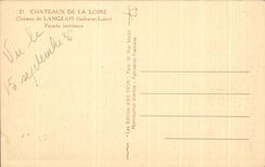 Ataque frontal del interior de CPA Loire ch4ateau Chateau De Langeais