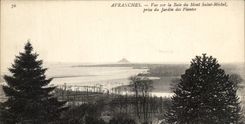 CPA Avranches visto en la bahia del Saint Michel de Mont tomada el jardin botanico