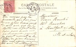 CPA Avranches la bahia del Saint Michel de Mont vista del jardin botanico