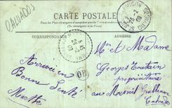 CPA Caen the Abbey With the Men Frontage