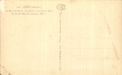 CPA Caen the Street St Pierre In Foreground Notre Dame De Froide Street