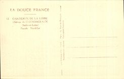 La fachada suave de CPA Francia Loire ch4ateau Chateau De Chenonceaux nortena es