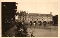 CPA el ataque frontal occidental de Francia Loire ch4ateau Chateau De Chenonceaux del castillo