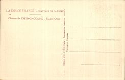 CPA el ataque frontal occidental de Francia Loire ch4ateau Chateau De Chenonceaux del castillo