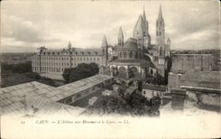 CPA Caen the Abbey with the Men and the College
