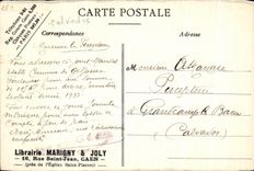 CPA Caen Street Saint Jean de I' Eglise Pierre Saint