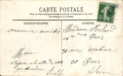 CPA Lussault Castle of Montjoue