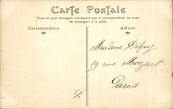 CPA Langeais Castle and interior court