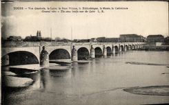 CPA Tours View the Loire the Wilson Bridge the Library the Museum the Cathedral