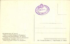 CPA Certosa Di Pavia Frate went Finestra Dipinto del Bergognone