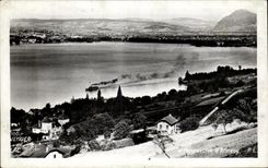 CPA Veyrier con el lago annecy