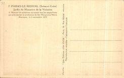 CPA Paray Monial Garden Of the Monastery Of the Visitation