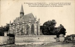 CPA Champigny On Veude the co Chapelle De St Louis Founded In By Louis De Bourbon