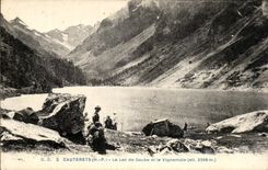 CPA Cauterets the Lake Gaube and Vignemale