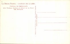 CPA Castle of Chenonceaux Wing Thomas Bohier and detail of the Tower