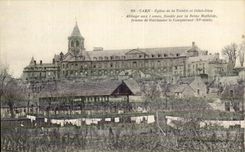 CPA Caen Church Of the Trinity and Hotel God Abbey with I hearts