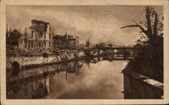 CPA Caen edges of Orne casemes Hamelin and bridge of Vaucelles Militaria