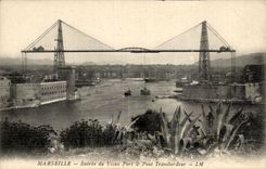 CPA Marseille Entree Du Vieux Pont Transbordeur