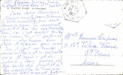 CPA Plate Of ESA Mont Blanc