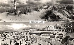 CPSM Berck Beach the Lighthouse In the Dunes