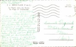 CPSM Berck Beach the Lighthouse In the Dunes