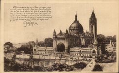 CPA Lisieux Project of the basilica of Sainte Therese of the Jesus child