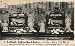 CPA La Chapelle Of the Carmelite nuns of Lisieux Vault And Chasse De co Therese In Find