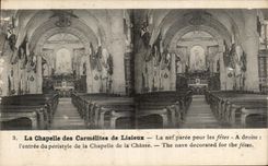 CPA La Chapelle Of the Carmelite nuns of Lisieux the Nave Paree For the Festivals