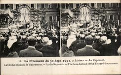 CPA the Procession Of has Lisieux To the Resting place the Blessing September 1925