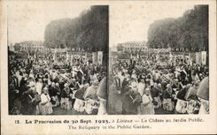 CPA the Procession Of has Lisieux Hunting For the Public garden September 1925