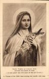 CPA Sainte Therese Of esfant Jesus Covering his crucifix of pinks I want to pass my sky has to make good