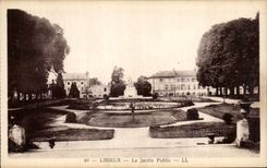CPA Lisieux the Public garden
