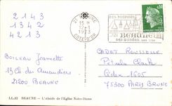 CPA Beaune el Apse de la iglesia de Notre Dame