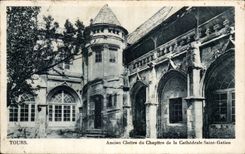 CPA Tours Ancion Cloister Of the chapter Of the Cathedral Saint Gatien