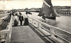 CPA Trouville the Pier Boat
