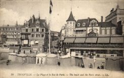 CPA Troucolle the Beach And Rue De Paris Topsy