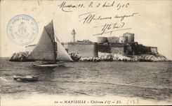 CPA Marseille Chateau d'IF Bateau 