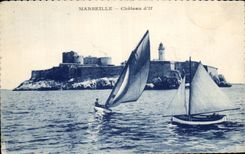 CPA Marseille Chateau d'If Bateaux