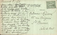 CPA Clermont Ferrand View and Plate of Gergovie