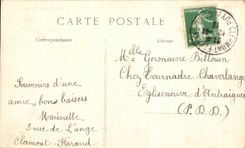 CPA Clermont Ferrand the Public garden Blaise Pascal and Puy de Dome