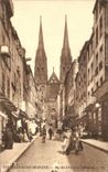 CPA Clermont Ferrand Street of the Fats and the Cathedral
