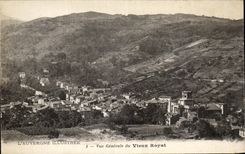 CPA Auvergne Illustrated View of the Royat Old man