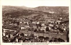 CPA Clermont Ferrand Panorama taken of the towers of the cathedral districts Western North and Slopes of Chanturges