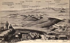 CPA Panorama of the Mounts Dome and the Mounts Gilds