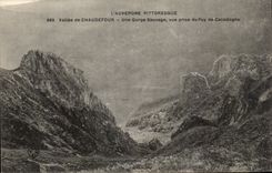CPA Valley of Chaudefour a wild throat seen from of Puy of cacadogne
