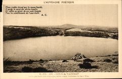 CPA Poetic Auvergne Gour de Tazenat