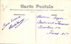 Puerta de la catedral de CPA Bourges de la Virgen de Sainte el militaria de los soldados