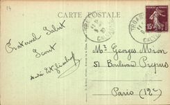 CPA Deauville the Flowered Beach Normandy hotel